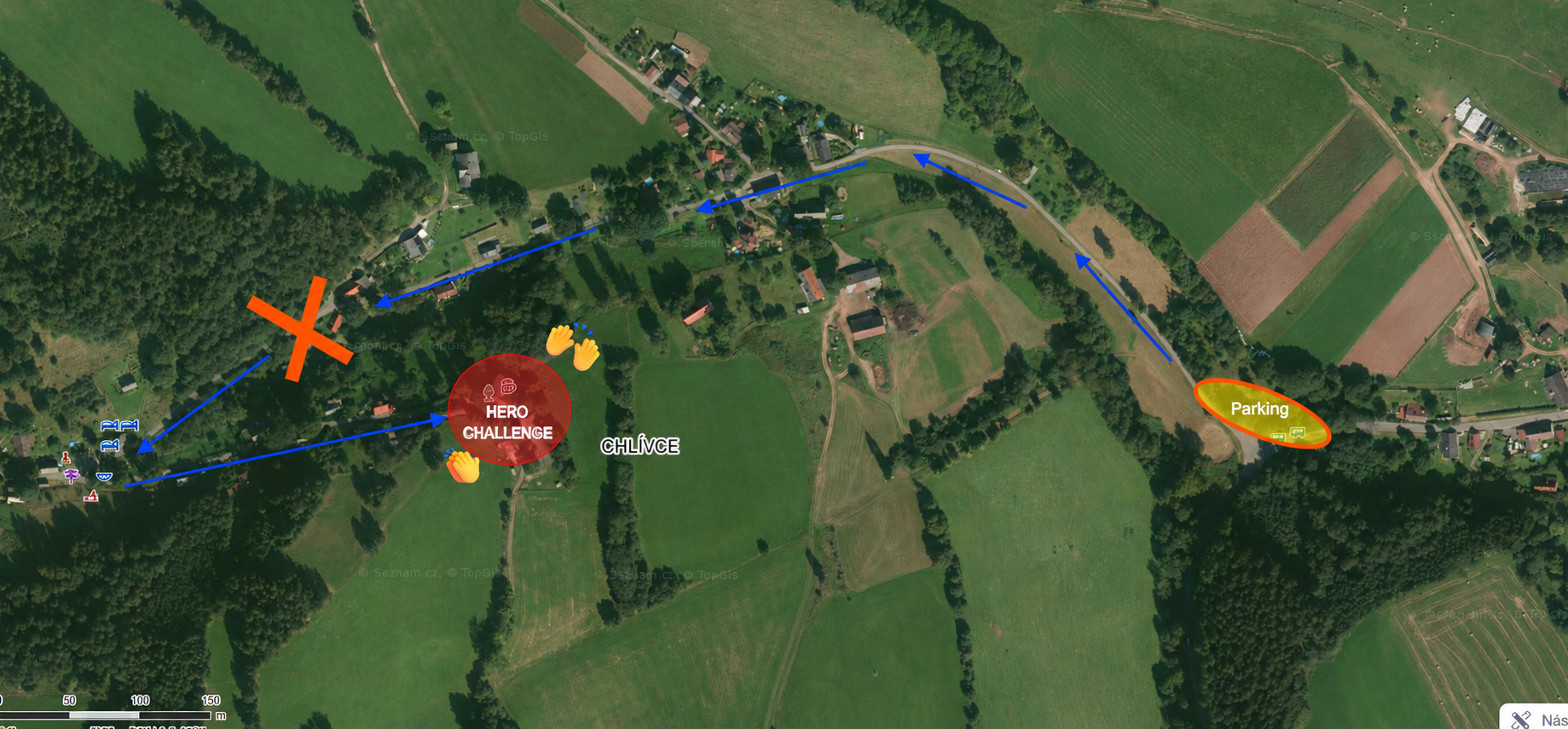 Parkování – HERO CHALLENGE Jestřebí 2026