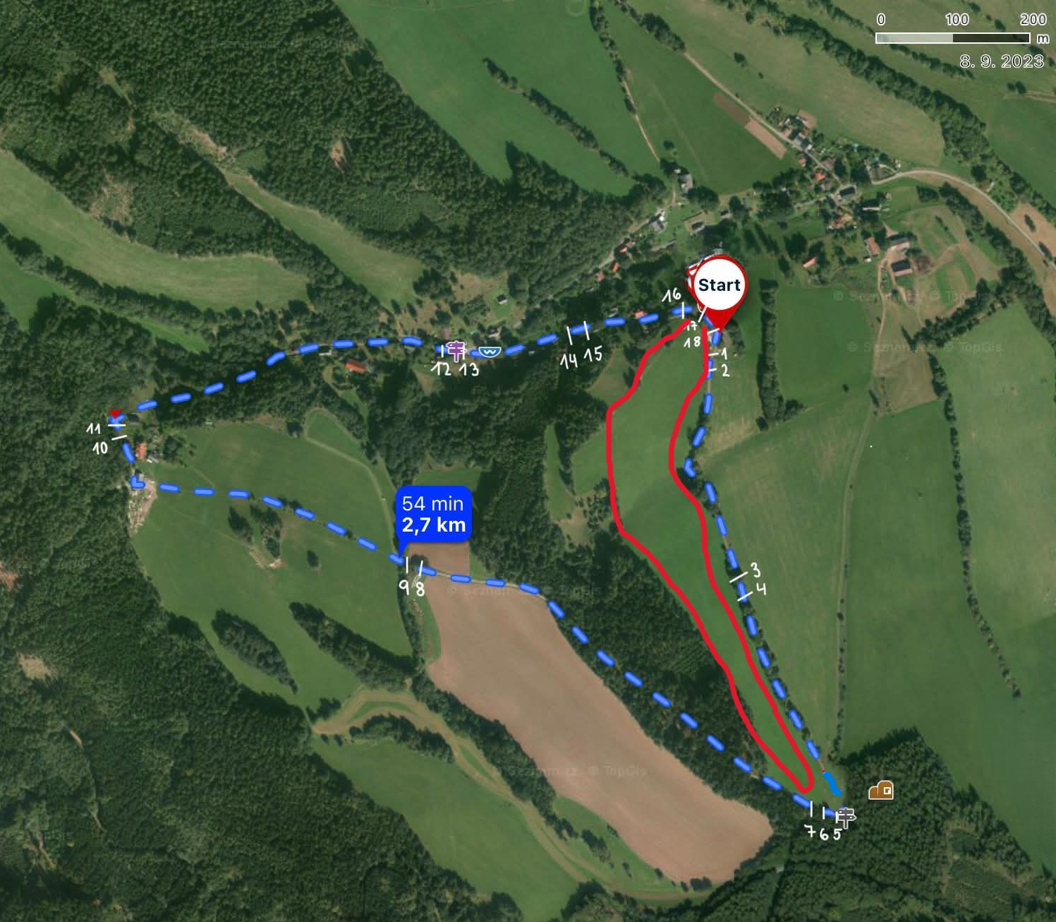 Trasa HERO CHALLENGE Jestřebí 2026